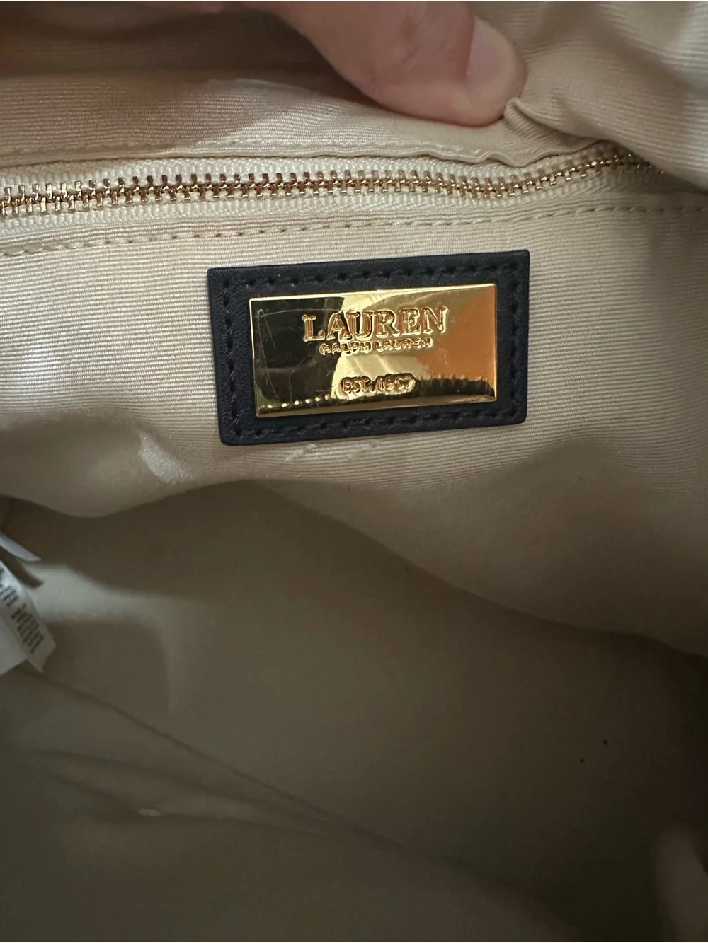 Lauren Ralph Lauren Jacquard Monogram Satchel